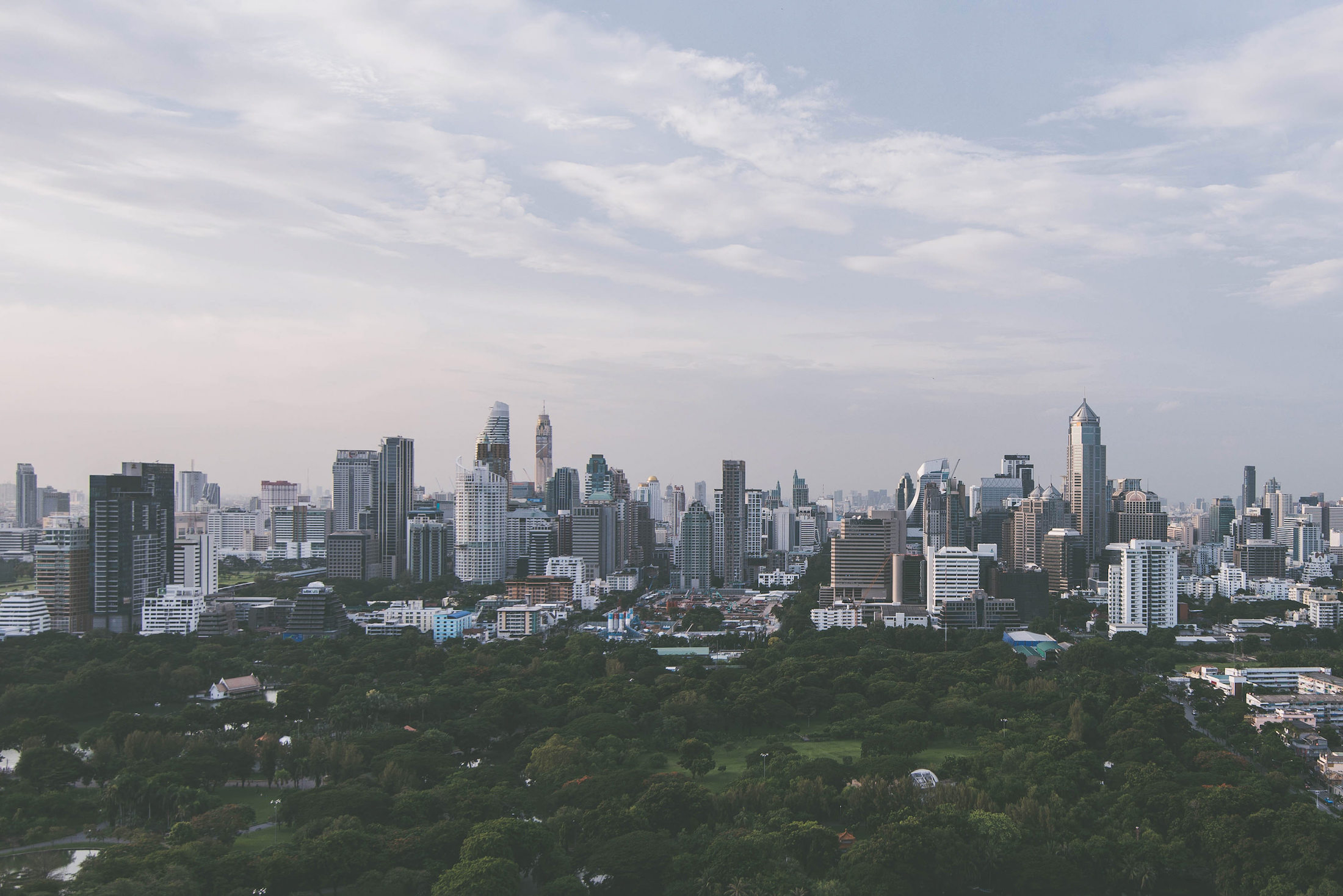 Bangkok, Thailand daylight city skyline